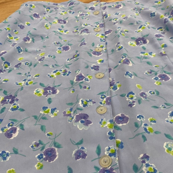 Size 14/16 Lavender Floral Button Up Maxi Skirt - Picture 5 of 12